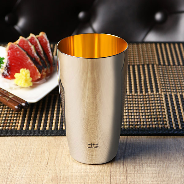 タンブラー ビアタンブラー 400ml 磨き屋シンジケート 内面 金メッキ仕上げ 日本製 （ コップ ステンレスタンブラー ギフト ステンレス製 プレゼント ビアグラス シンプル おしゃれ ）_3