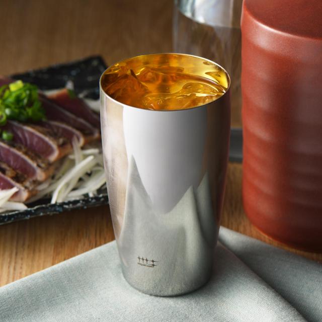 タンブラー ビアタンブラー 400ml 磨き屋シンジケート 内面 金メッキ仕上げ 日本製 （ コップ ステンレスタンブラー ギフト ステンレス製 プレゼント ビアグラス シンプル おしゃれ ）の通販は