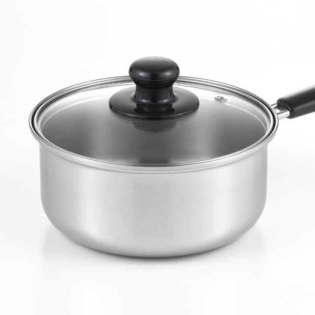 片手鍋 18cm IH対応 クックルックベーシック ステンレス製 日本製