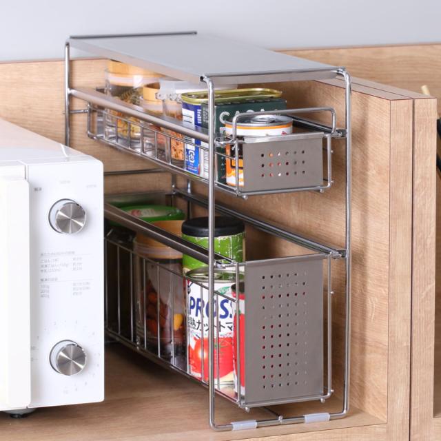 10/15には処分します】キッチンラック スライド収納 10/15には処分し