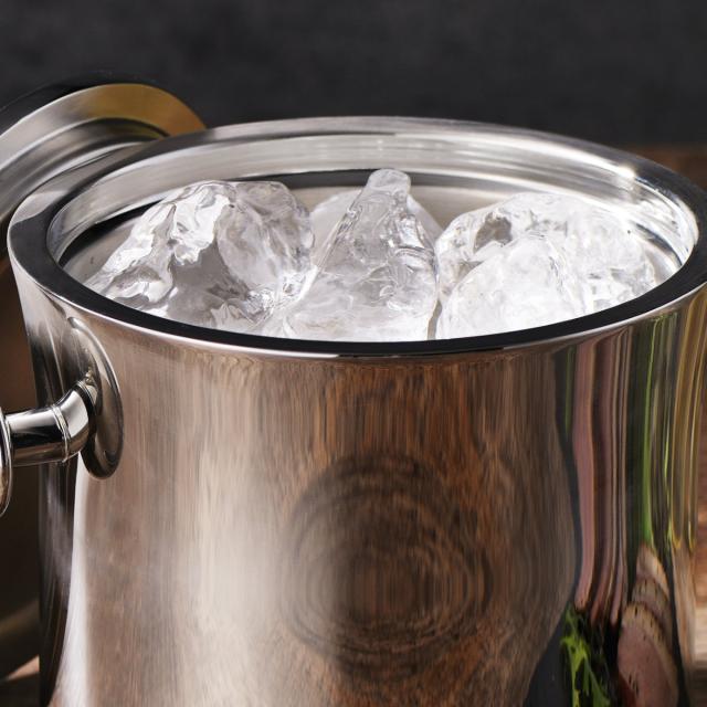 鏡面二重 アイスペール 2.1L （ ステンレス ボトルクーラー 氷 溶け