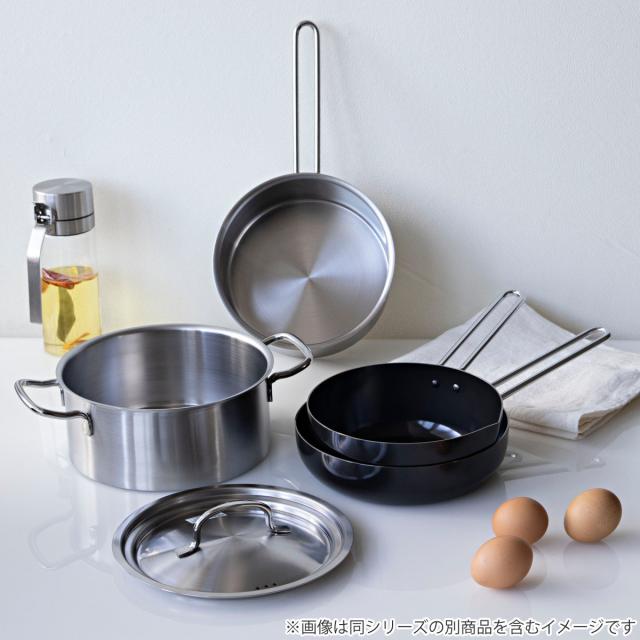片手鍋＆両手鍋 鍋蓋 3点セット 18cm 20cm IH対応 シースタイル ステンレス製 日本製 （ ガス火対応 片手なべ 両手なべ 鍋 蓋 フタ ミルクパン ソースパン 小鍋 18センチ 20センチ 小ぶり なべ 保温 丈夫 ワイヤーハンドル 燕三条 ）_17