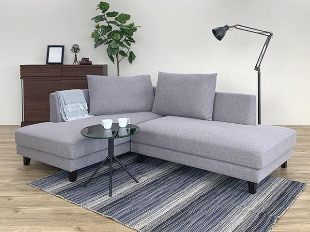 グレー コーナーソファ ファブリック グレー L字型ソファ セット