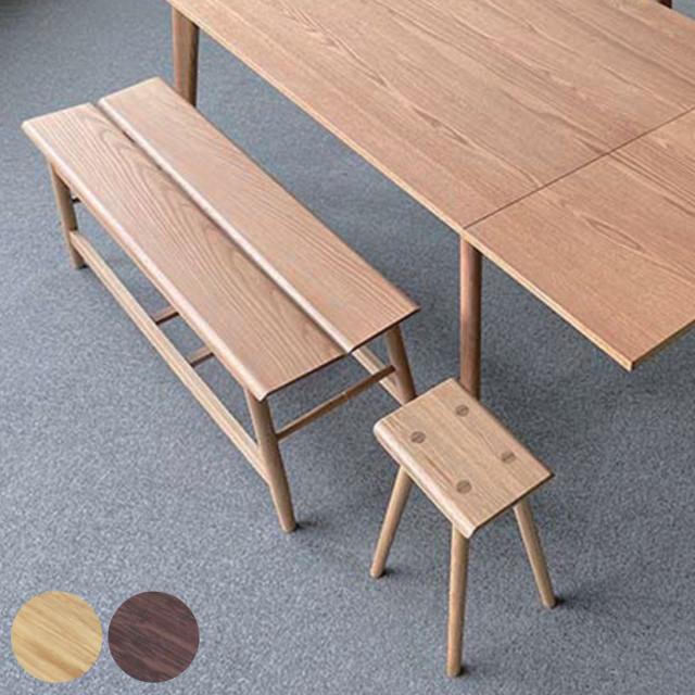 ダイニングベンチセット 3点セット 幅110cmベンチ×1 スツール×2 BENCH WITH STOOL （ ベンチ ダイニング 食卓椅子 木製 スツール ダイニングチェア ダイニングベンチ 長椅子 食卓 椅子 いす チェア イス 天然木 おしゃれ ）