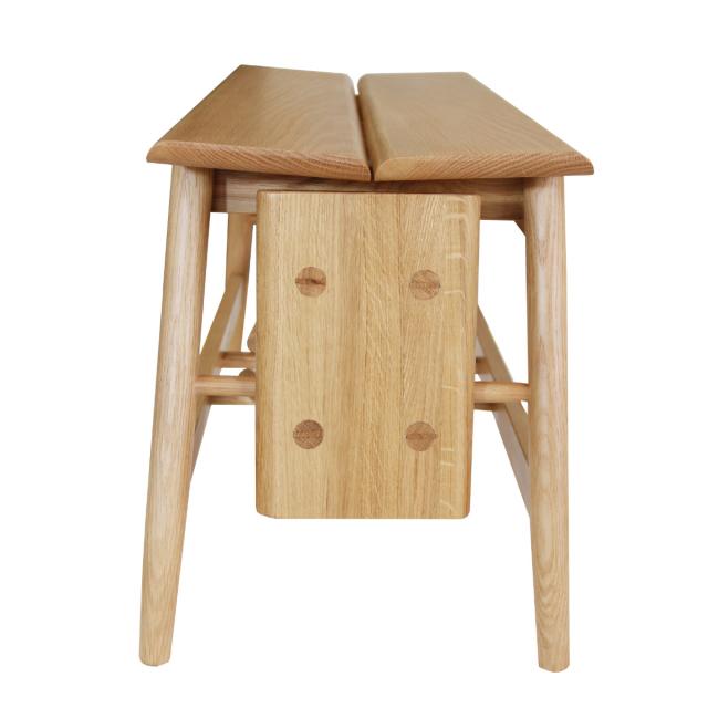 ダイニングベンチセット 3点セット 幅110cmベンチ×1 スツール×2 BENCH WITH STOOL （ ベンチ ダイニング 食卓椅子 木製 スツール ダイニングチェア ダイニングベンチ 長椅子 食卓 椅子 いす チェア イス 天然木 おしゃれ ）_12