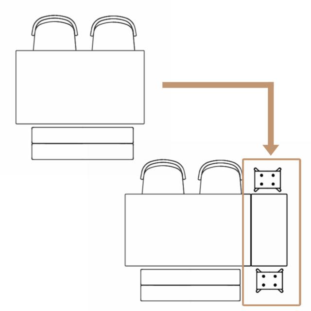 ダイニングベンチセット 3点セット 幅110cmベンチ×1 スツール×2 BENCH WITH STOOL （ ベンチ ダイニング 食卓椅子 木製 スツール ダイニングチェア ダイニングベンチ 長椅子 食卓 椅子 いす チェア イス 天然木 おしゃれ ）_9
