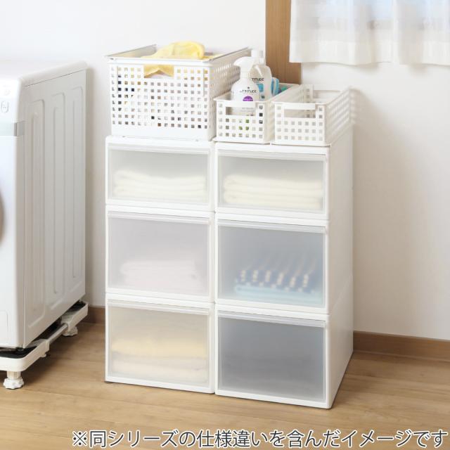 スリム 収納 ラック 隙間収納 小棚 編みかご バスケット カゴ 白 ホワイト 小物入れ 収納かご 細長 浅め 日本製 ネームバスケット ロング