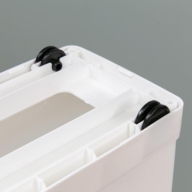 隙間収納 洗面所 段差をまたげる隙間ストッカー 3段 幅17cm （ 隙間 収納 洗濯機横 すきま収納 洗濯機 キッチン ランドリー収納 17cm ランドリー スリム ストッカー 引き出し トイレ トイレ収納 三段 18cm ）_12