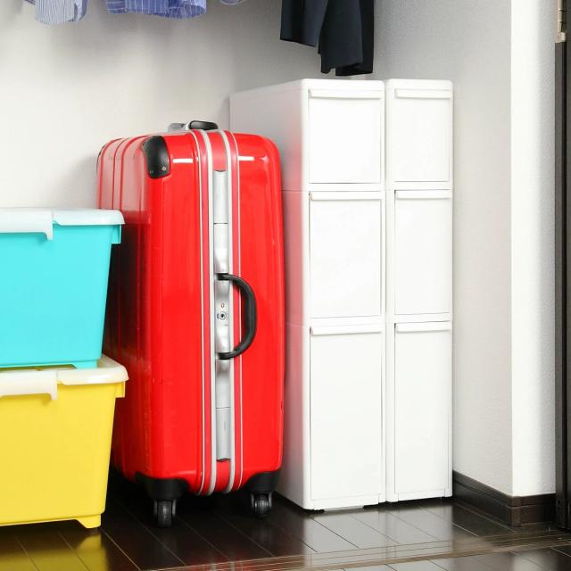 隙間収納 洗面所 段差をまたげる隙間ストッカー 3段 幅17cm （ 隙間