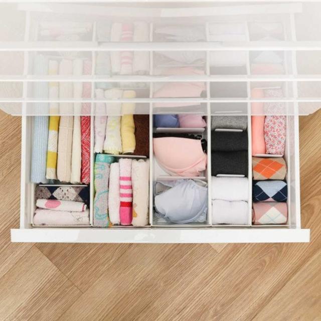 仕切りケース 幅14×奥行33×高さ9cm ランジェリー用 5個セット （ 小物