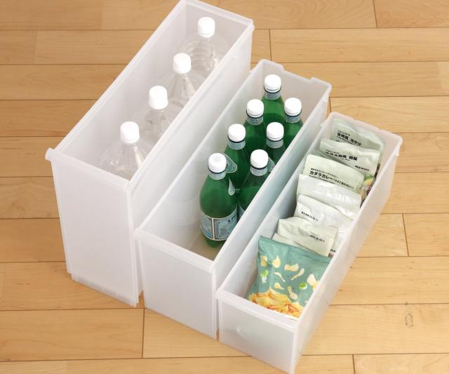 キッチンストッカー 幅17cm 3段 アジャスター付き スリムストレージ TS