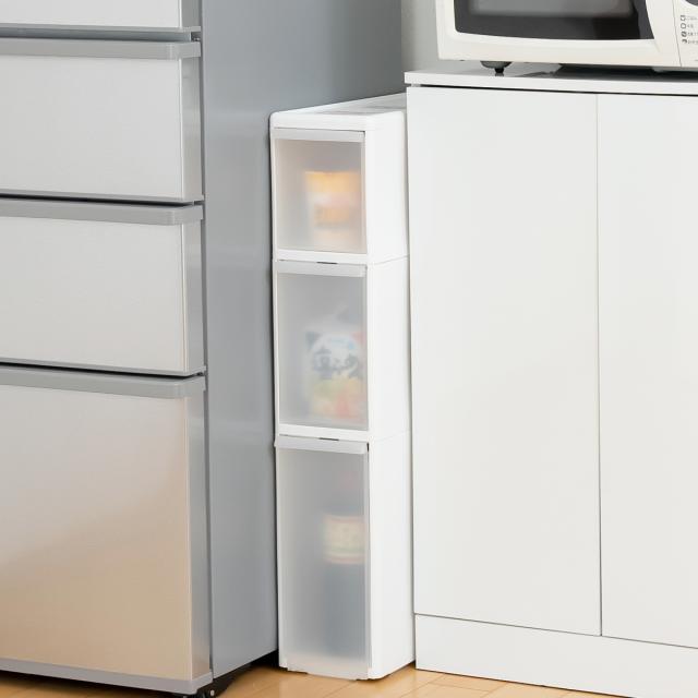 キッチンストッカー アジャスター付き スリムストレージ TS-10110A Like-it キッチンストッカー 幅17cm 3段 アジャスター付き