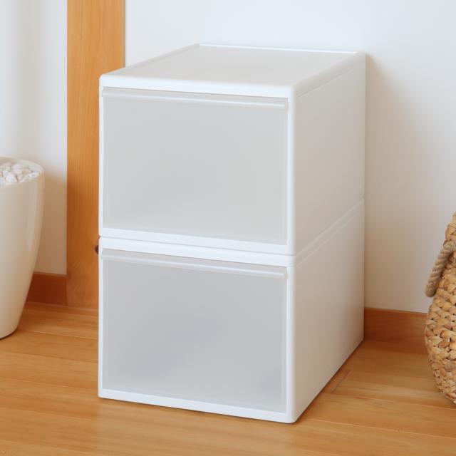 収納ケース ワイド L 幅34×奥行46.5×高さ28cm プラスチック 引き出し