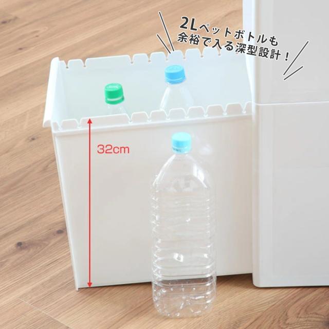 ゴミ箱 65L 3段 幅25.5cm 隙間で使える スイングストッカー （ ごみ箱 ダストボックス 65リットル 20L 25L 3分別 キッチン スリム 隙間収納 省スペース 縦型 隙間 収納 キッチン収納 分別 ストッカー ）_8