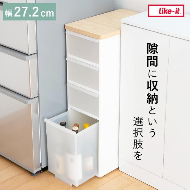 キッチン収納　スリム　隙間収納　ストック収納 楽天市場】すき間収納 スリムストッカー ストレージ 洗面所 収納