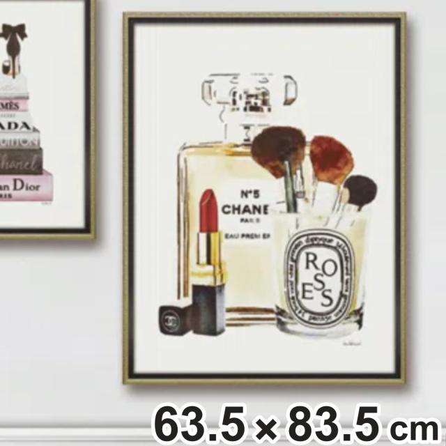 アートパネル オマージュキャンバスアート 『メイクアップ ステーション』 63.5×83.5cm （ オマージュアート 絵画 絵 アート インテリア 額 額入り 壁掛け パロディアート アートフレーム アートポスター ウォールアート ）の通販は