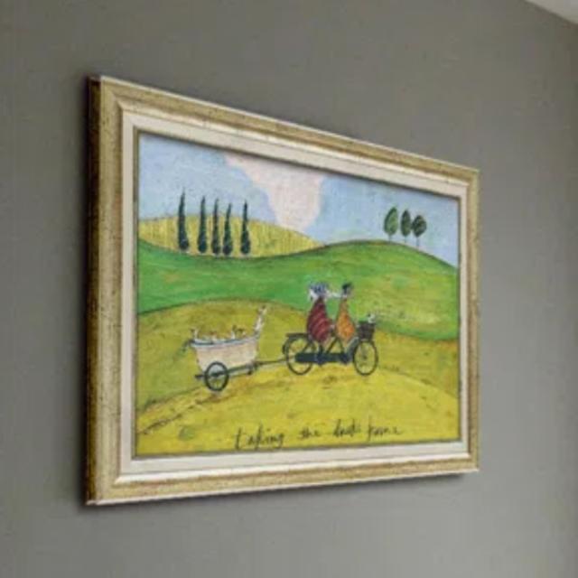 アートパネル サムトフト 『アヒル送迎サービス』 74.5×51.5cm （ 絵画