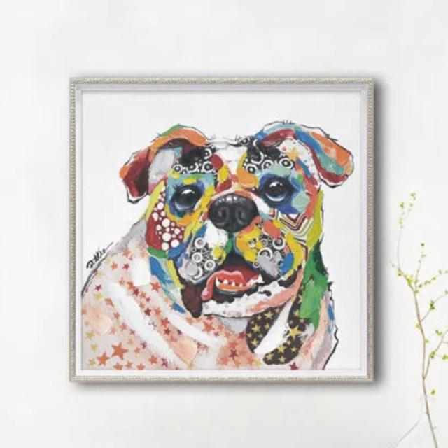 アートパネル オイルペイントアート 『BOSS』 63×63cm （ 絵画 絵 