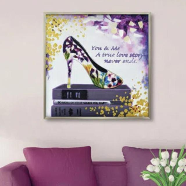 オイル ペイント アート「ユー アンド ミー」 （ 絵画 絵 アート インテリア 額 額入り 壁掛け 油絵 カラフル おしゃれ ポスター アートフレーム アートポスター ウォールアート パネル 額付き ）の通販は