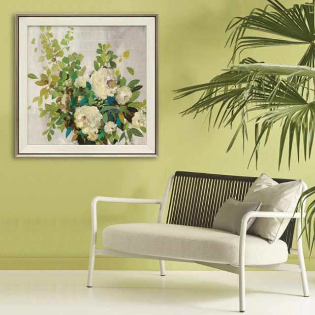 アートパネル エイジア イェンセン 70.5×70.5cm （ 絵画 絵 アート インテリア 額 額入り 壁掛け おしゃれ ゲル加工 花 正方形 ポスター アートフレーム アートポスター ウォールアート パネル 額付き 華やか ）の通販は