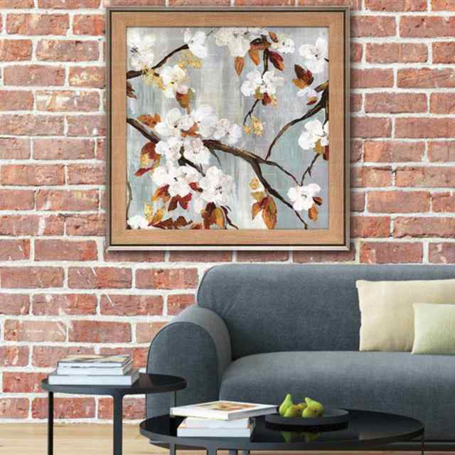 アートパネル エイジア イェンセン 70.5×70.5cm （ 絵画 絵 アート インテリア 額 額入り 壁掛け おしゃれ ゲル加工 花 正方形 ポスター アートフレーム アートポスター ウォールアート パネル 額付き 華やか ）の通販は