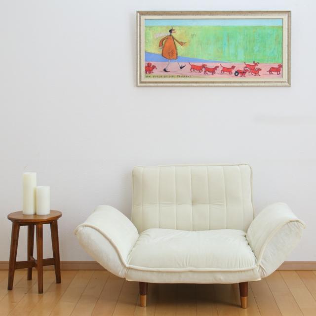 アートパネル サムトフト 『ソーセージ大行進』 94.5×46.5cm （ 絵画 絵 アート インテリア 額 額入り 壁掛け 犬 動物 ダックスフンド ポスター アートフレーム アートポスター ウォールアート パネル 額付き 額縁 壁飾り リビング ）_11