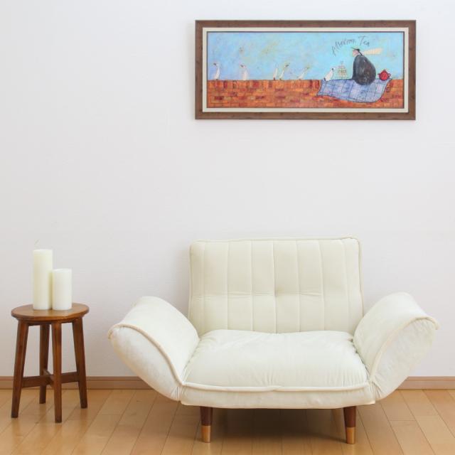 アートパネル サムトフト 『アフタヌーン ティー』 94.5×43cm （ 絵画 絵 アート インテリア 額 額入り 壁掛け 犬 動物 自転車 ポスター アートフレーム アートポスター ウォールアート パネル 額付き 額縁 壁飾り リビング ）_11