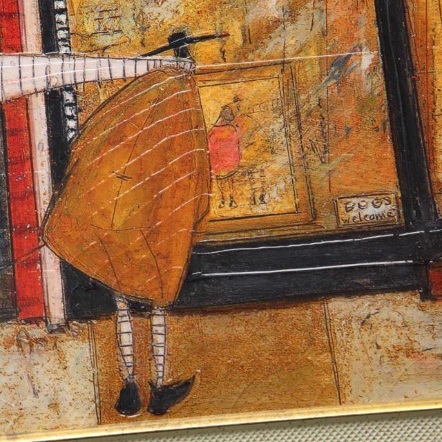 アートパネル サムトフト 『あなたの住む街角で』 94.5×43cm （ 絵画