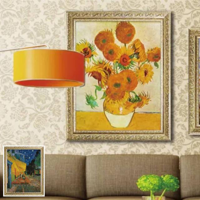 輸入雑貨 フィンセント・ファン・ゴッホ 絵画 『ひまわり』 水晶