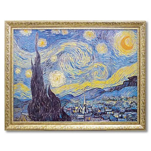 アートパネル ミュージアム シリーズ ゴッホ 91×71cm （ 絵画 絵 アート インテリア 額入り 壁掛け おしゃれ ゲル加工 星月夜 花瓶のアイリス ポスター アートフレーム アートポスター 額付き フレーム付き ）_2