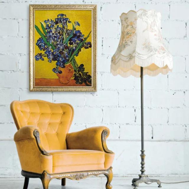アートパネル ミュージアム シリーズ ゴッホ 91×71cm （ 絵画 絵 アート インテリア 額入り 壁掛け おしゃれ ゲル加工 星月夜 花瓶のアイリス ポスター アートフレーム アートポスター 額付き フレーム付き ）_5