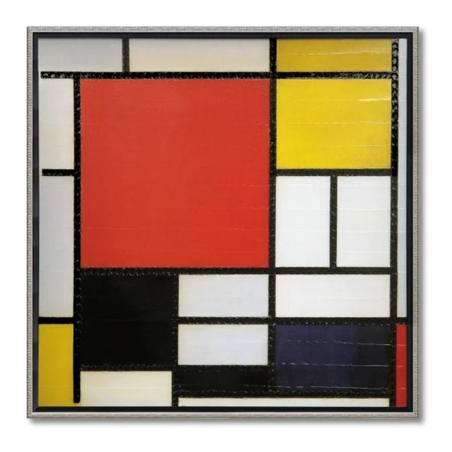 アートパネル ピエト モンドリアン 73.5×73.5cm （ 絵画 絵 アート インテリア 額入り 壁掛け おしゃれ ゲル加工 コンポジション ポスター アートフレーム アートポスター 額付き フレーム付き 抽象画 抽象絵画 ）_4
