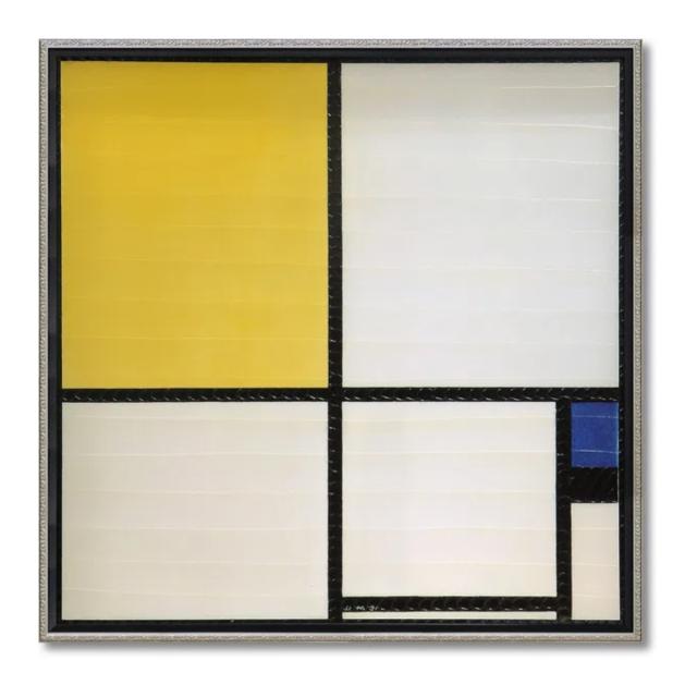 アートパネル ピエト モンドリアン 73.5×73.5cm （ 絵画 絵 アート インテリア 額入り 壁掛け おしゃれ ゲル加工 コンポジション ポスター アートフレーム アートポスター 額付き フレーム付き 抽象画 抽象絵画 ）_6