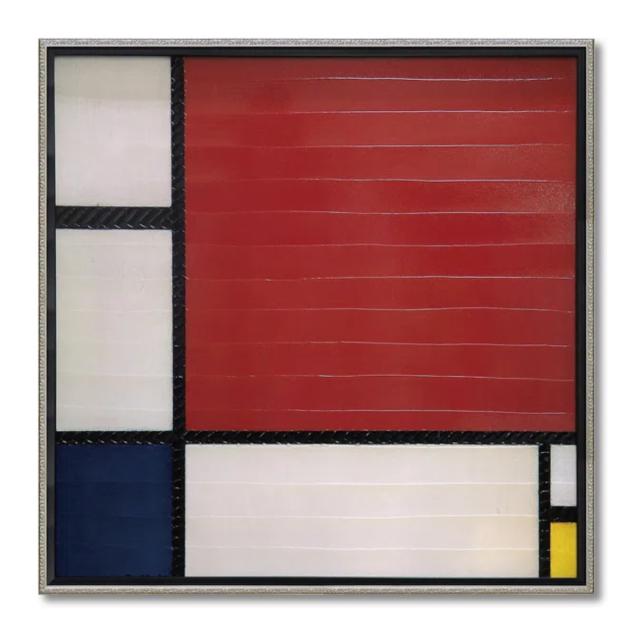 アートパネル ピエト モンドリアン 73.5×73.5cm （ 絵画 絵 アート インテリア 額入り 壁掛け おしゃれ ゲル加工 コンポジション ポスター アートフレーム アートポスター 額付き フレーム付き 抽象画 抽象絵画 ）_8