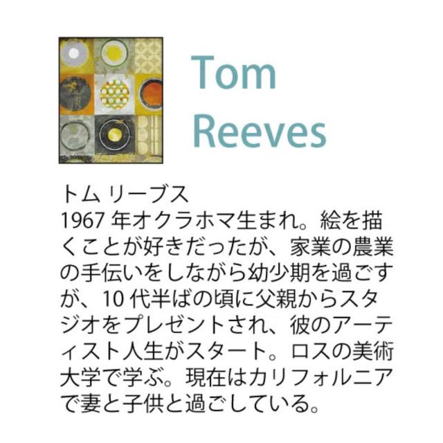 アートパネル トム リーブス 78×78cm （ 絵画 絵 アート インテリア 額入り 壁掛け おしゃれ ゲル加工 ポスター アートフレーム アートポスター 額付き ）