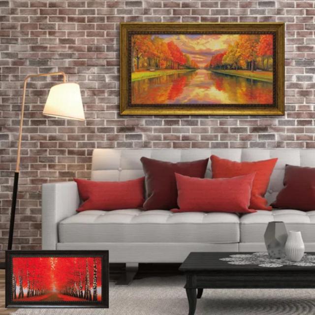 アートパネル アドリアーノ ガラッソー 104.5×59cm （ 絵画 絵 アート インテリア 額入り 壁掛け おしゃれ ゲル加工 風景画 紅葉 ポスター アートフレーム アートポスター 額付き フレーム付き ）の通販は