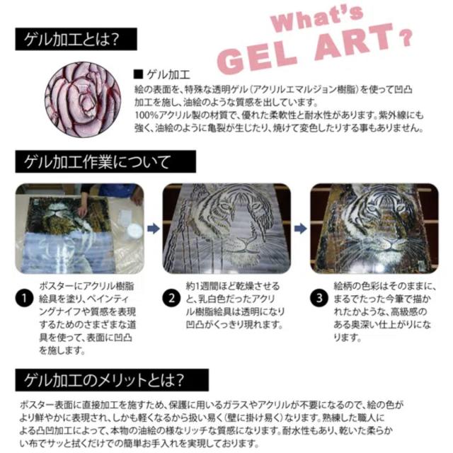 アートパネル アールヌーボー 『時の流れ』 74×52cm （ 絵画 絵 アート インテリア 額入り 壁掛け おしゃれ ゲル加工 名画 ポスター アートフレーム アートポスター 額付き フレーム付き 複製画 ）_5