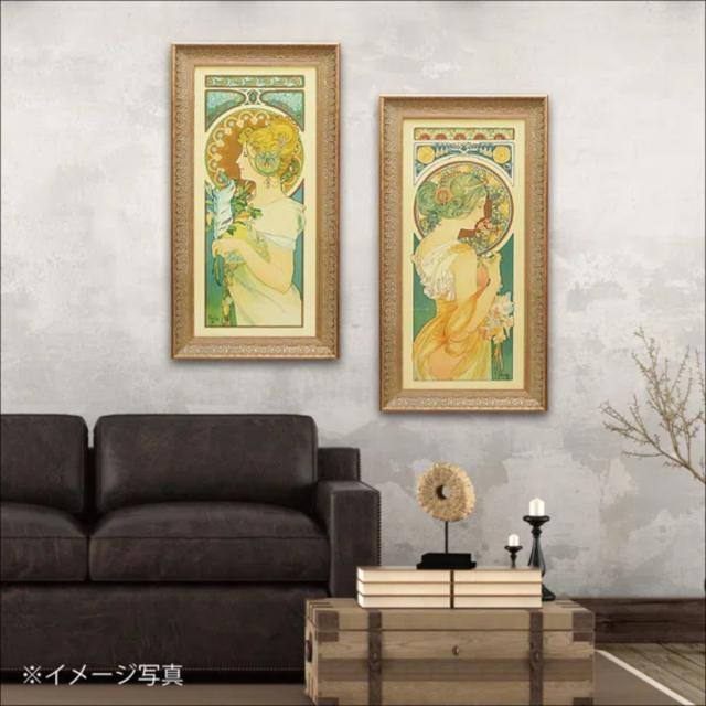 アートパネル アールヌーボー 43.5×83cm （ 絵画 絵 アート インテリア