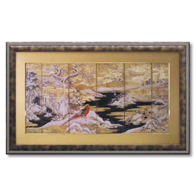 アートパネル 和風フレーム 111×68cm （ 絵画 絵 アート インテリア 額