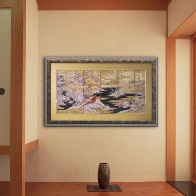 アートパネル 和風フレーム 111×68cm （ 絵画 絵 アート インテリア 額