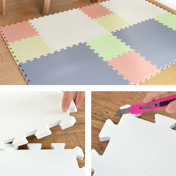 カラフルジョイントマット ☆水色☆ 32枚セット 大判サイズ カラフル