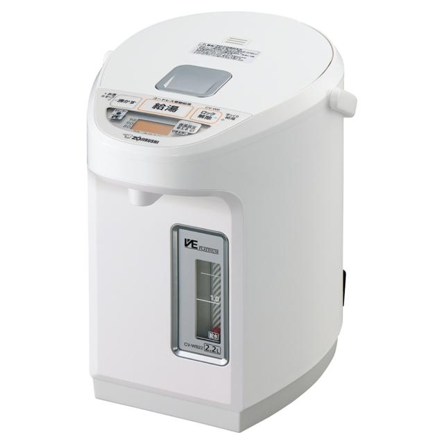 象印 電気ポット 2.2L VE電気まほうびん 優湯生 蒸気レス構造 （ ZOJIRUSHI 象印マホービン 湯沸しポット 保温ポット 魔法瓶 保温 2.2リットル 給湯ポット 湯沸かし器 コードレス 温度設定 蒸気レス 時短 節約 お湯 沸騰 ）
