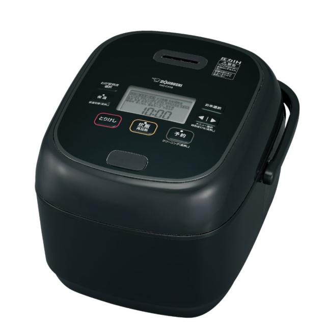 象印 圧力IH炊飯器 1升炊き 極め炊き 黒まる厚釜 フラット設計 立つしゃもじ付き 日本製 （ ZOJIRUSHI 象印マホービン 1升 ジャー 保温 鉄器コート 高圧力 ごはん 白米 雑穀米 無洗米 玄米 しゃもじ付き 調理家電 キッチン家電 ）