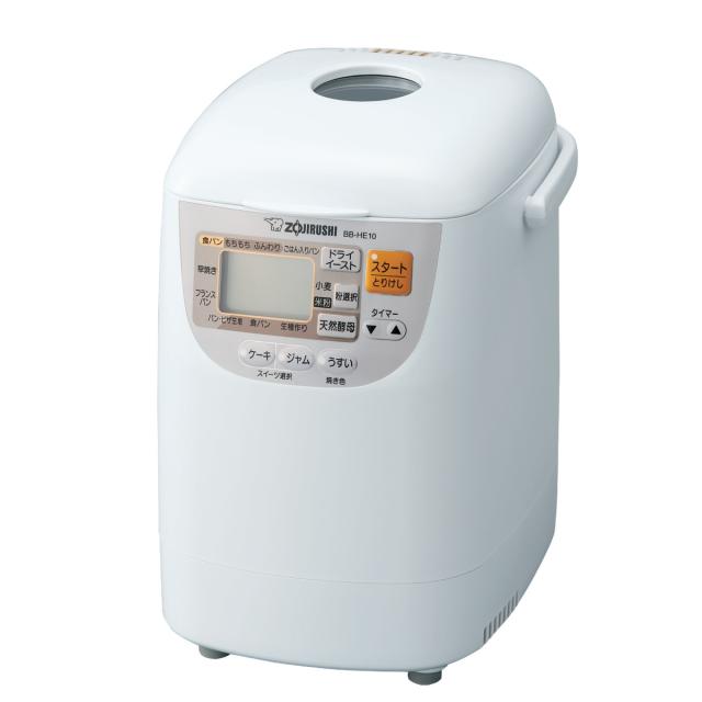 象印 ホームベーカリー 1斤用 コンパクト パンくらぶ メーカー保証付き （ 象印マホービン ZOJIRUSHI パン焼き器 1斤 パンメーカー タイマー予約 早焼き 食パン 米粉パン ピザ 酵母 ケーキ ジャム キッチン家電 調理家電 ホワイト ）
