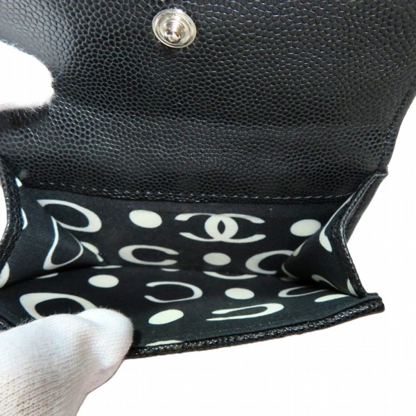 シャネル CHANEL ココ スモール フラップ ウォレット AP3827 B15620 94305 3つ折り財布 レディース【中古】_4