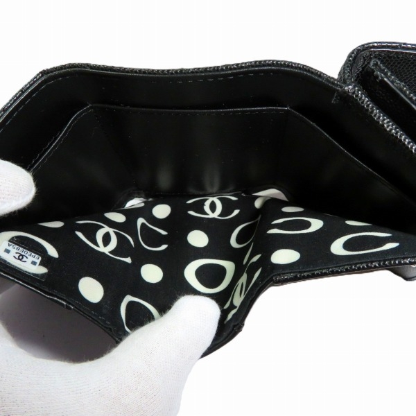 シャネル CHANEL ココ スモール フラップ ウォレット AP3827 B15620 94305 3つ折り財布 レディース【中古】_6