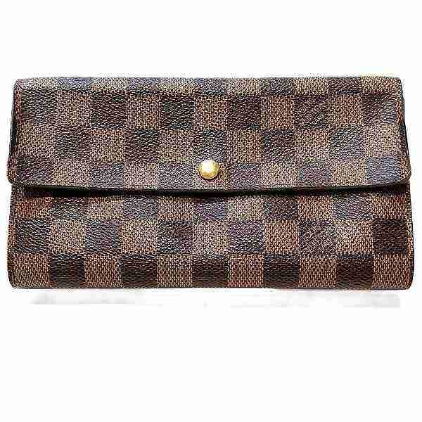 ルイヴィトン Louis Vuitton ダミエ ポシェット ポルトモネ クレディ N61724 長財布 ユニセックス【中古】