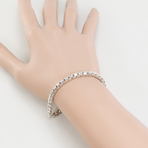 ティファニー ベネチアン シルバー ブレスレット 総重量約14.8g 約18.5  