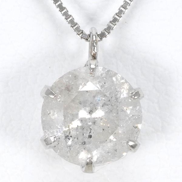 PT900 プラチナ PT850 ネックレス ダイヤ 1.0 鑑別書 総重量約2.0g 約  