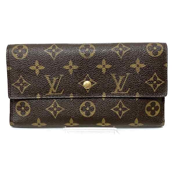 ルイヴィトン Louis Vuitton モノグラム ポルトフォイユインターナショナル M61217 長財布 3つ折り財布 ユニセックス【中古】